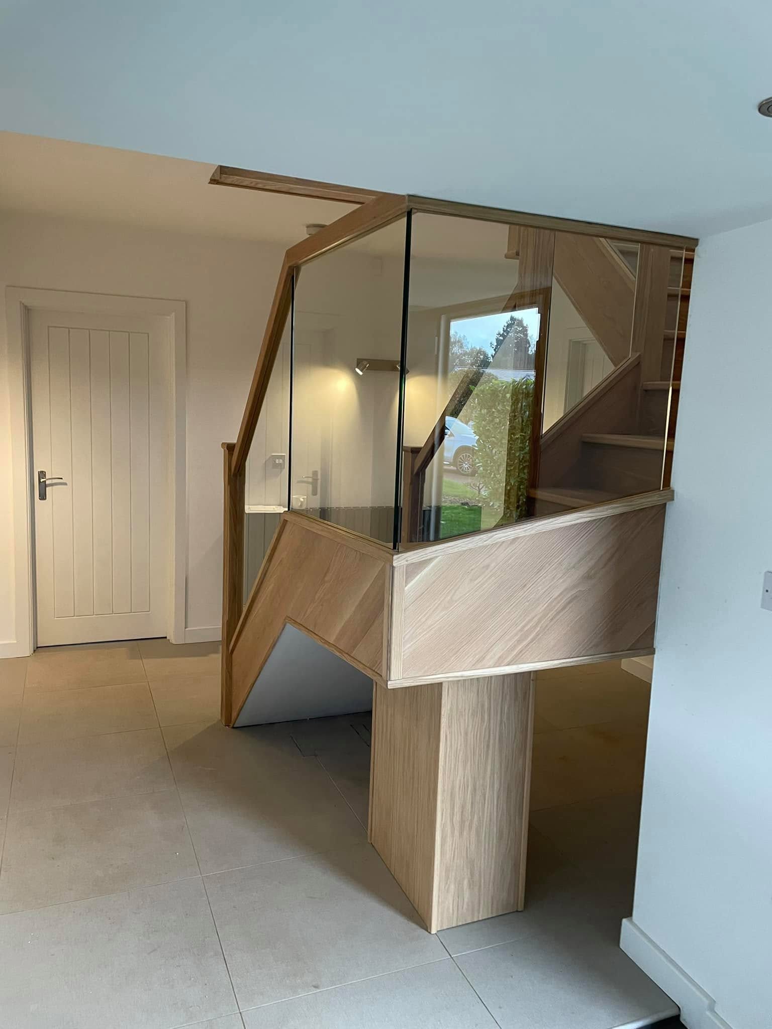 Custom staircase joinery designed to complement a contemporary home interior