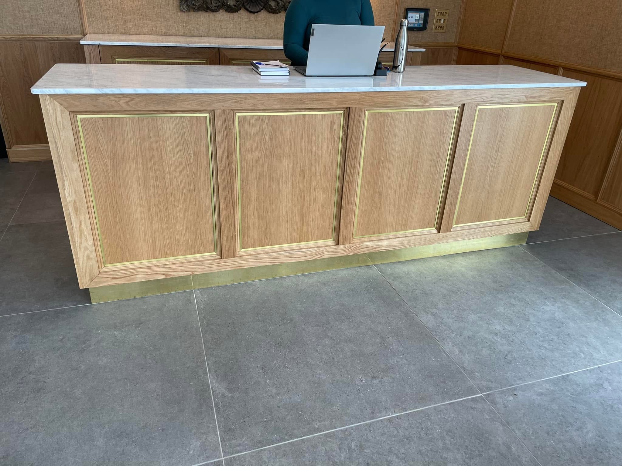 Custom-made reception front desk